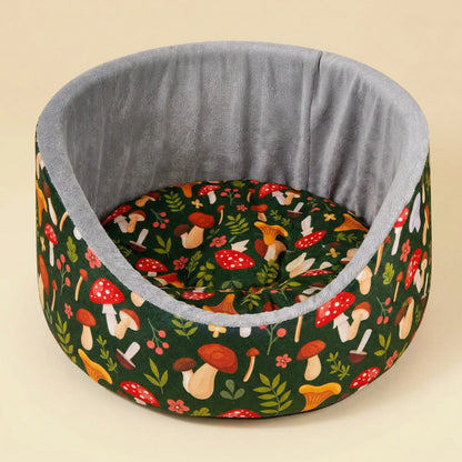 Hamster Cage Habitat Hamster Supplies Hamster Cage Small Animal round Hug Cup Hideout Bed - Bowl-Shaped Outdoor Habitat with Removable Machine-Washable Pad, Suction Cup Pad, Hamster Cage Accessories for Hamsters Guinea Pig Bed Guinea Pig House