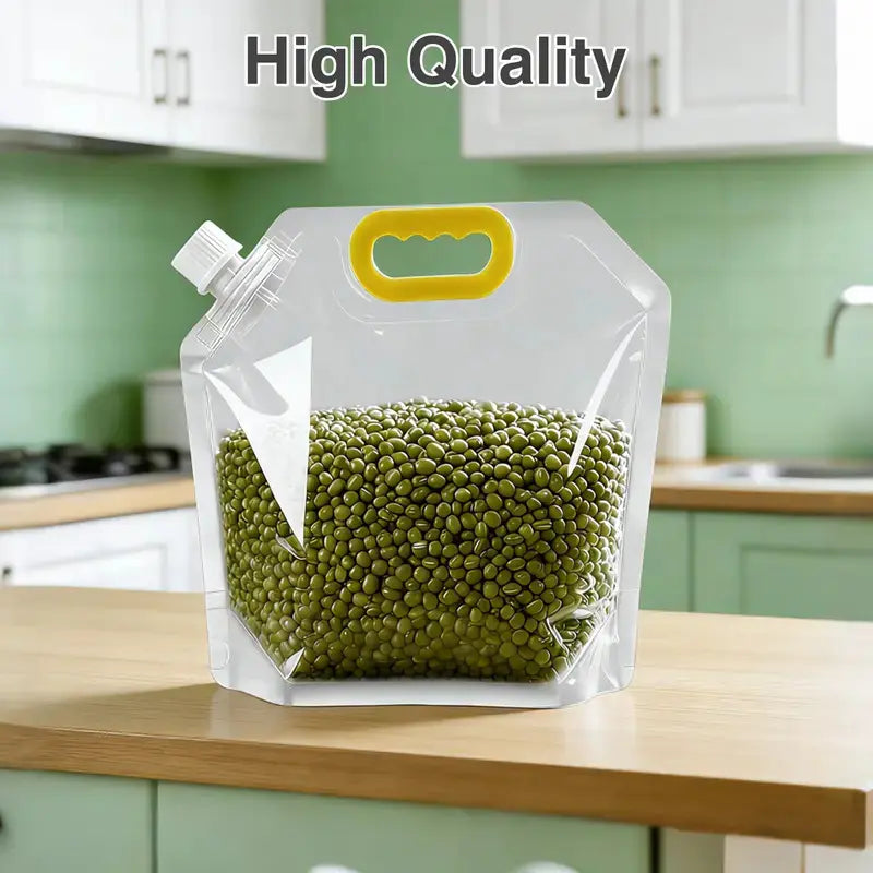 【Summer Sale Deals】5 Pack Reusable Food Sealed Bags. Leak Proof & Moisture Resistant Pet Feeding Containers for Dog and Cat. Eco-Friendly Liquid Safe Storage Pouches to Prevent Spillage. Perfect for Kibble and Treats.