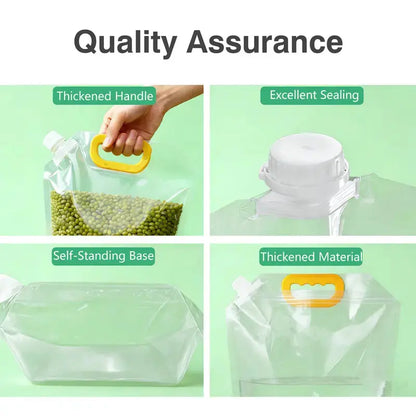 【Summer Sale Deals】5 Pack Reusable Food Sealed Bags. Leak Proof & Moisture Resistant Pet Feeding Containers for Dog and Cat. Eco-Friendly Liquid Safe Storage Pouches to Prevent Spillage. Perfect for Kibble and Treats.
