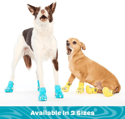 Barkbox - Dog Shoes - Each Box Comes with 4 | EVA Foam with Adjustable Strap, Breathable, Glow-In-Dark