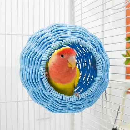 Premium Handcrafted Bird Nest for Cages - Imitation Rattan Parrot Bed and Breeding Box - Breathable, Durable, Bite-Resistant, and Easy to Clean