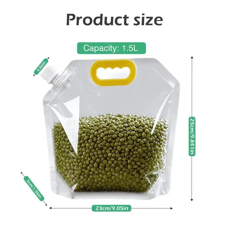 【Summer Sale Deals】5 Pack Reusable Food Sealed Bags. Leak Proof & Moisture Resistant Pet Feeding Containers for Dog and Cat. Eco-Friendly Liquid Safe Storage Pouches to Prevent Spillage. Perfect for Kibble and Treats.