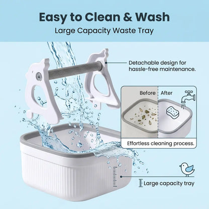 Universal Classic Bird Poop Tray & Stand - Durable Easy-Clean Accessory for Bird Cages, Tabletops Swings, Parakeets' Mess-Free Perches
