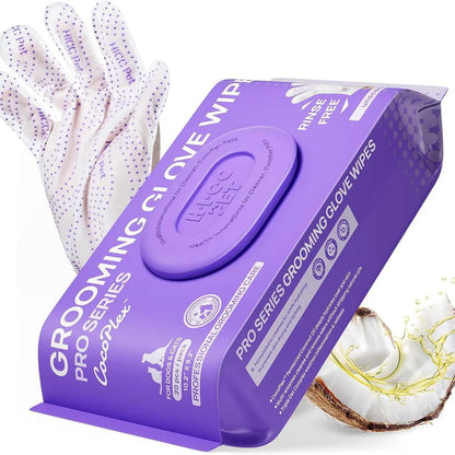 【Dealsforyoudays】Hicc PET Disposable Dog Grooming Wipes (20Pcs) - Natural, Hypoallergenic, No-Rinse Mess-Free Grooming Wipes with Fermented Oils for Hair Removal, Sticky Hair Control, Deodorizing, Skin Moisture, Paw Care, Outdoor Use Summerwins