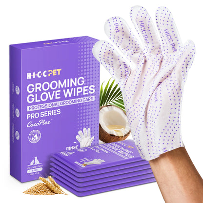 【Dealsforyoudays】Hicc PET Disposable Dog Grooming Wipes (20Pcs) - Natural, Hypoallergenic, No-Rinse Mess-Free Grooming Wipes with Fermented Oils for Hair Removal, Sticky Hair Control, Deodorizing, Skin Moisture, Paw Care, Outdoor Use Summerwins