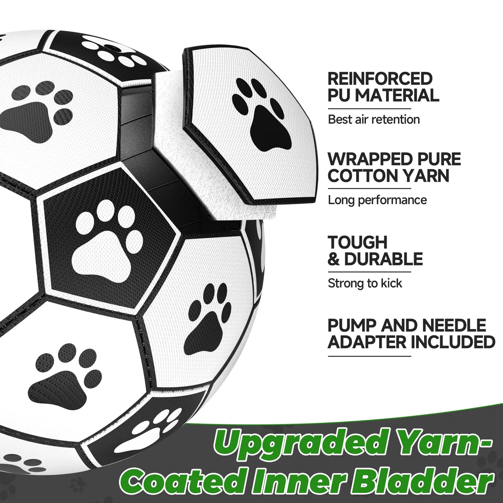 Herding Dog Ball, Durable Soccer Ball with 9 Grab Tabs for Outdoor & Water Play, Perfect Gift for Pets, Interactive Herding Ball #GLOBAL PICKS