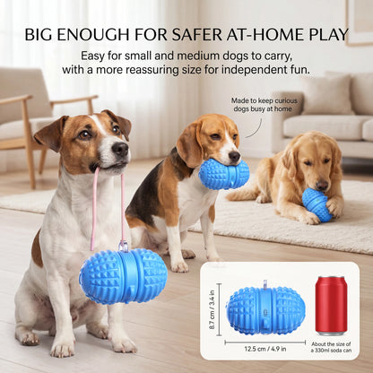 Interactive Automatic Dog Ball Toy – Dual Motors, Voice Recording, Motion Activation, Rope | Rechargeable & Water-Resistant for Small to Medium Dogs