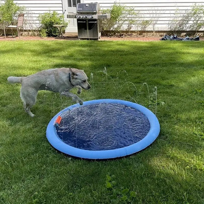 Outdoor Water Sprinkler for Dogs, Portable Non-Slip Universal Pet Play Bathing Sprinkler, Pet Shower Pad for Daily Use, Inflatable Water Soaker #GLOBAL PICKS