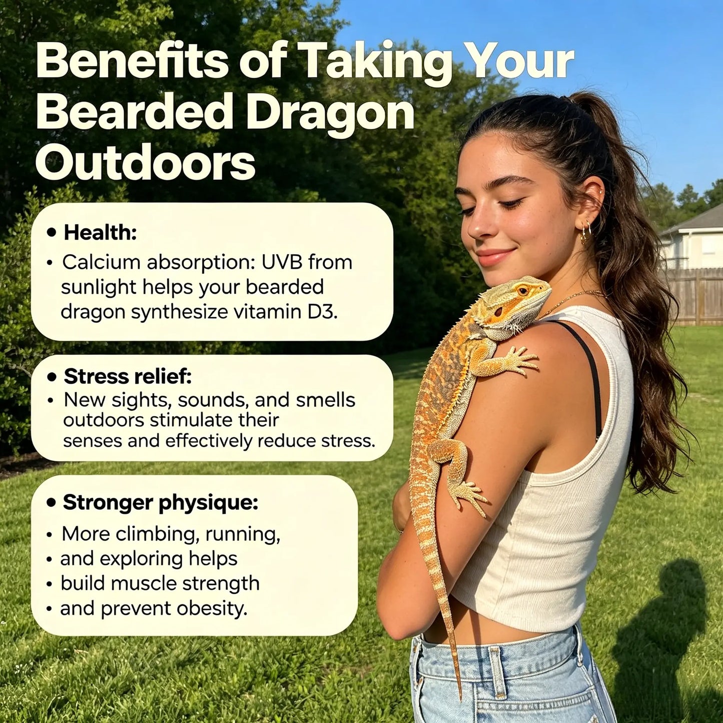 Reptile Harness & Leash Set - 3-Size Pack, Adjustable Soft Microfiber Suede Leather with Hook and Loop Design, Standard & High-End Models, Large No-Pull Full Protection Outdoor Universal Harness & Leads for Bearded Dragon Training