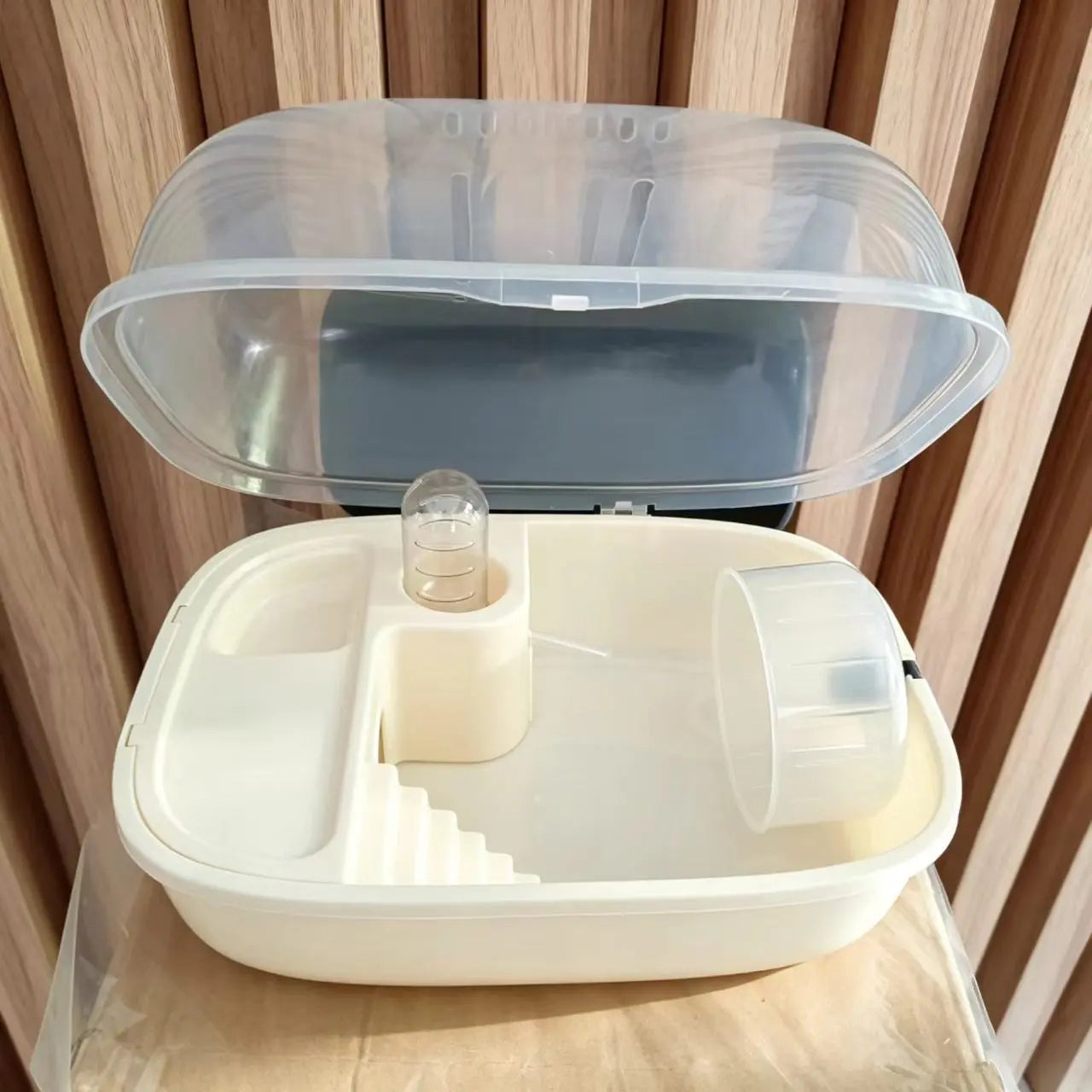 Panoramic Hamster Cage Set, Proper Hamster Cages, Hamster Enclosure, Breathable Design, Includes Running Wheel and Water Bottle, Detachable and Easy to Clean, Hamster Cage Habitat