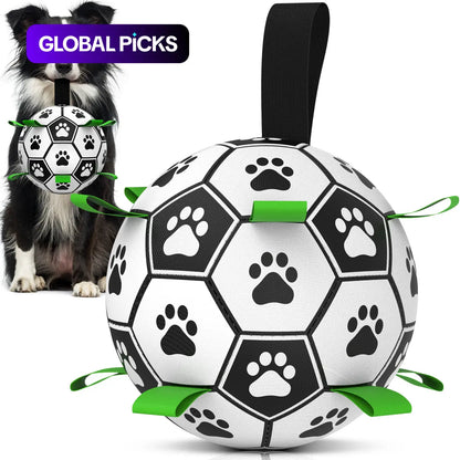 Herding Dog Ball, Durable Soccer Ball with 9 Grab Tabs for Outdoor & Water Play, Perfect Gift for Pets, Interactive Herding Ball #GLOBAL PICKS