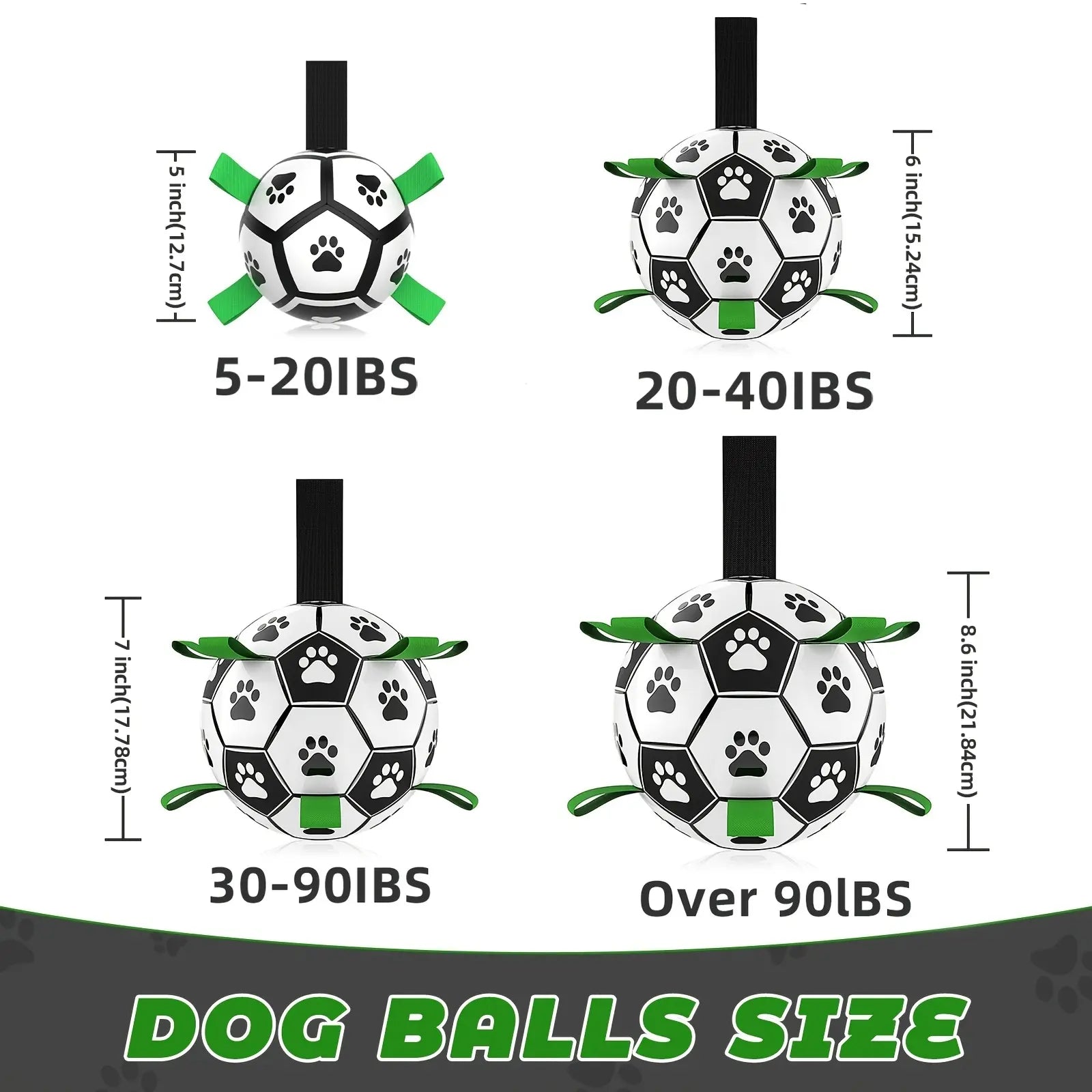 Herding Dog Ball, Durable Soccer Ball with 9 Grab Tabs for Outdoor & Water Play, Perfect Gift for Pets, Interactive Herding Ball #GLOBAL PICKS